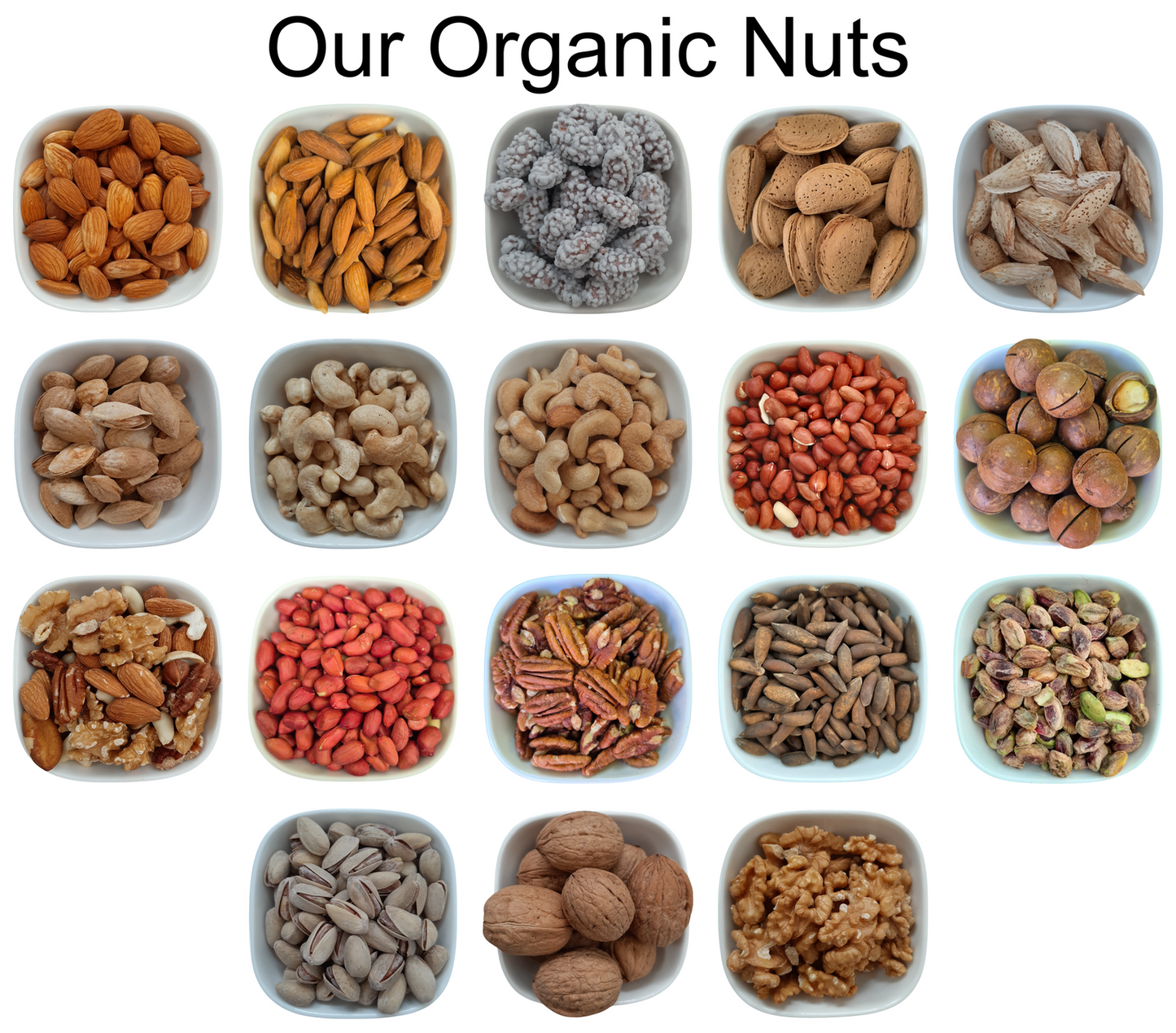 Long Unshelled Almonds – Natural Organic Premium-quality + Free sample!