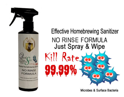 500 ml JR QuickSan Antibacterial Multi-Purpose Cleaner for beer brewing sanitizing NO RINSE FORMULAR JUST SPRAY AND WIPE