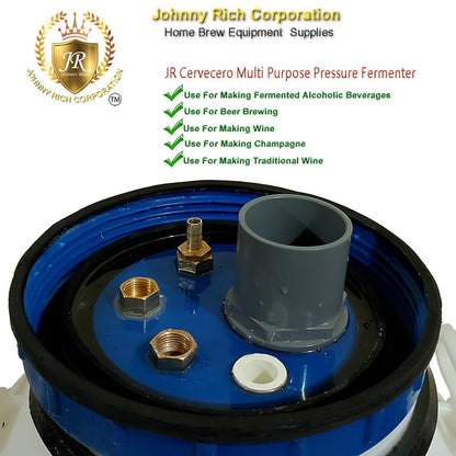 50 Liter JR Cervecero Multi-purpose Pressure Fermenter for Home and Commercial Brewing Beer, Wine and Food Fermentation