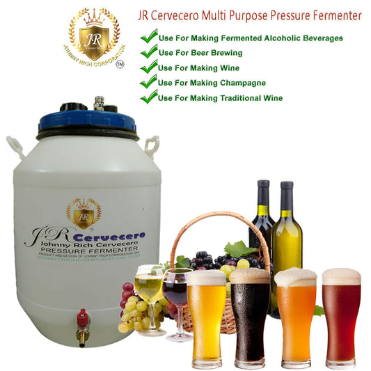 50 Liter JR Cervecero Multi-purpose Pressure Fermenter for Home and Commercial Brewing Beer, Wine and Food Fermentation