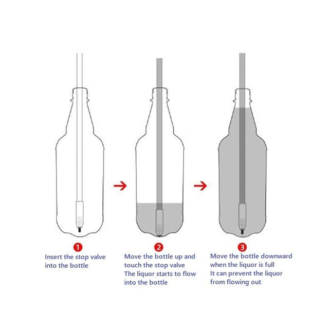 Wine Beer Bottling Wand Stop Valve for Home Brewing and Micro Breweries Wine Beer Bottling Filler Bar Tool